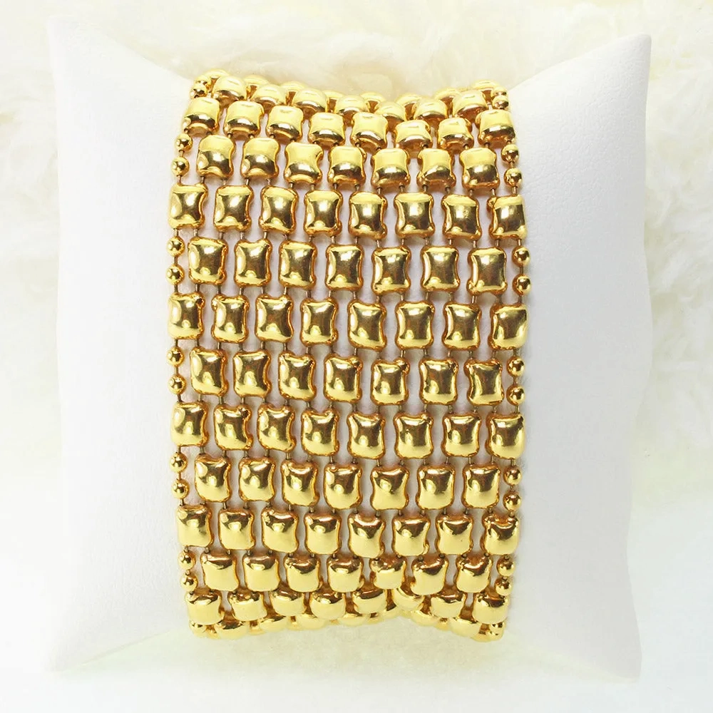 SG Liquid Metal BQ2?CG24K Gold 24K Finish Bracelet by Sergio Gutierrez