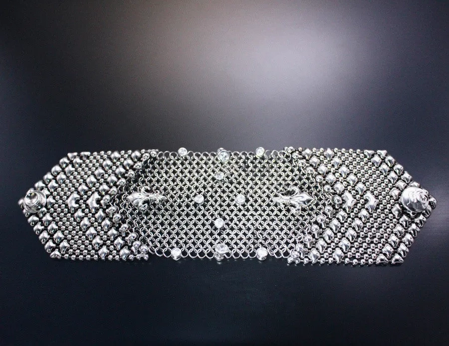SG Liquid Metal Chainmail CMB4Z-AS (antique silver finish) Bracelet by Sergio Gutierrez