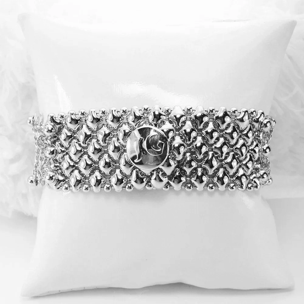 SG Liquid Metal CMB1-N (Chrome Finish) Bracelet by Sergio Gutierrez