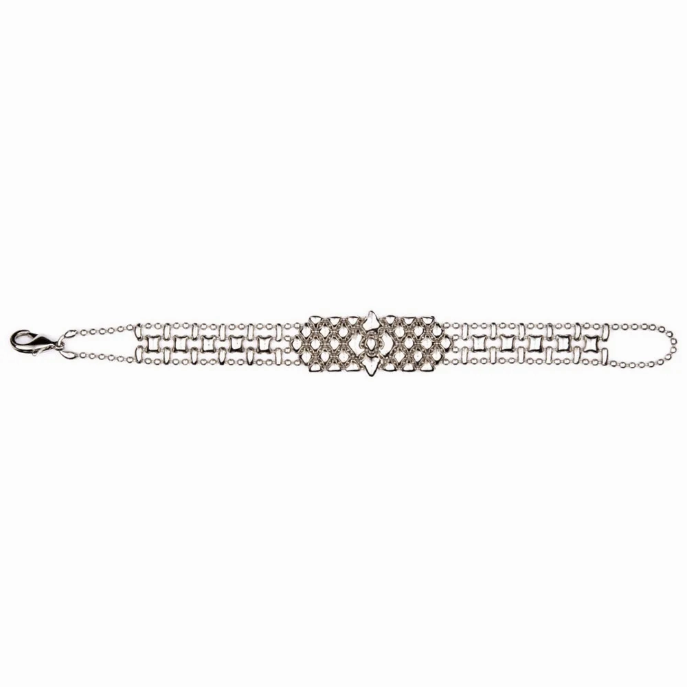 SG Liquid Metal MINI C -N Chrome Finish Bracelet by Sergio Gutierrez