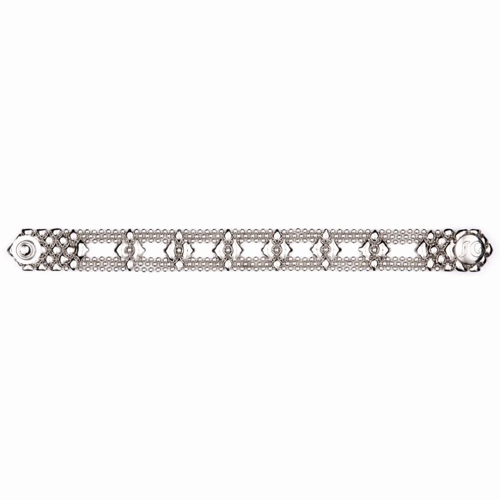 SG Liquid Metal MINI D - AS Antique Silver Bracelet by Sergio Gutierrez