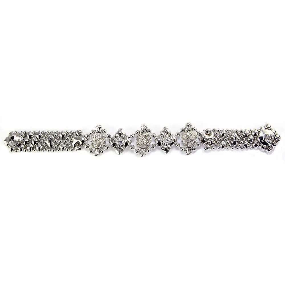 SG Liquid Metal RTB24-ZIR-AS Antique Silver Bracelet by Sergio Gutierrez