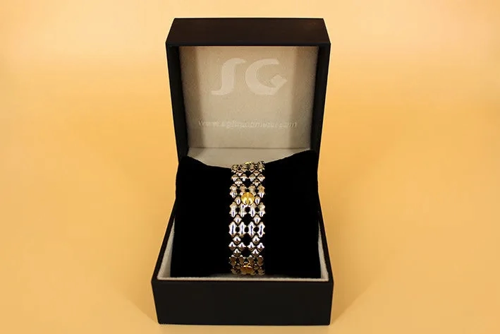 SG Liquid Metal TB41 ?C Antique silver and Gold Finish ?C Bracelet by Sergio Gutierrez
