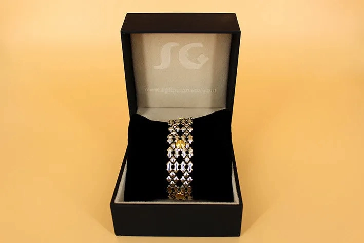 SG Liquid Metal TB41 ?C Antique silver and Gold Finish ?C Bracelet by Sergio Gutierrez