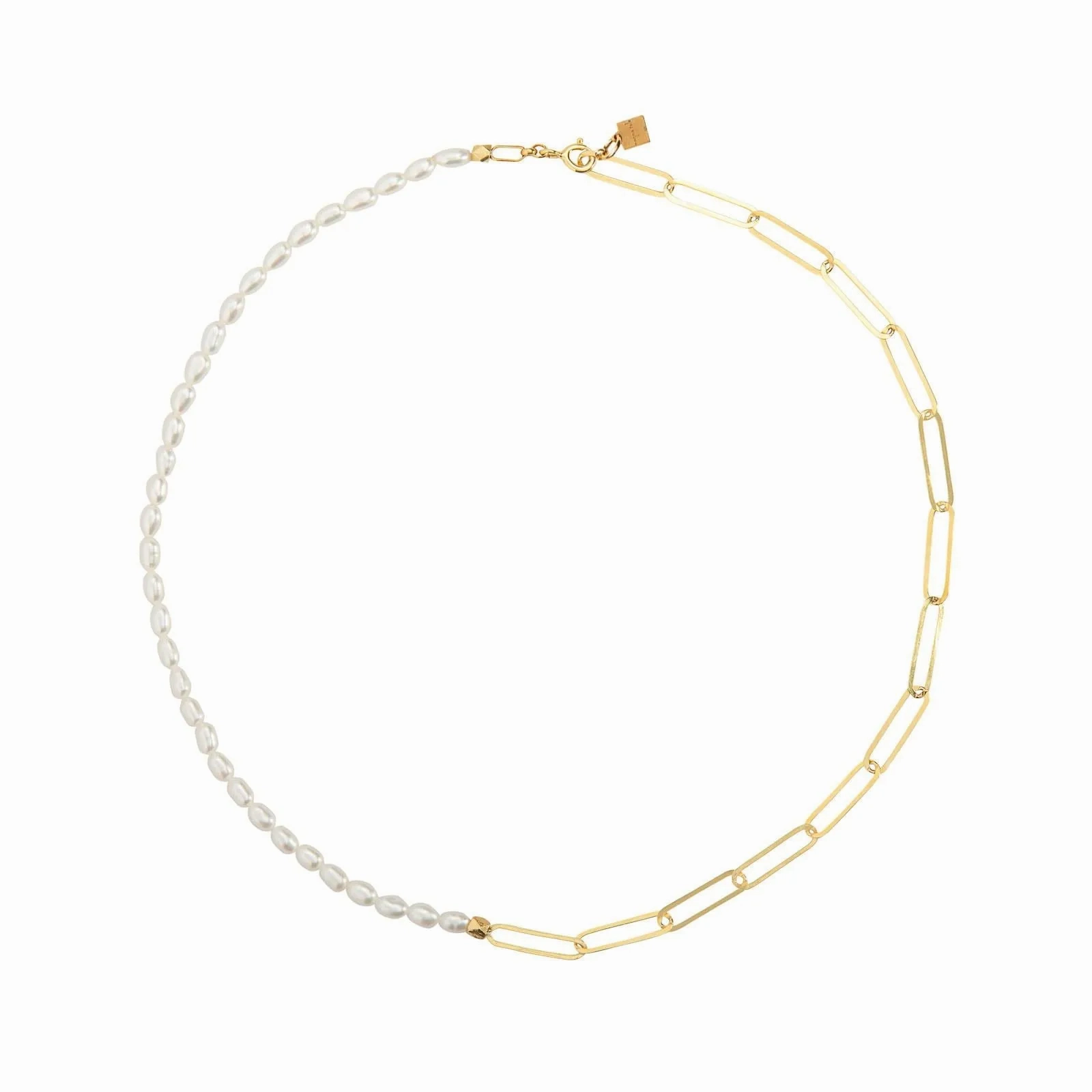 Shasa 18K Gold Plated Necklace w. Pearls