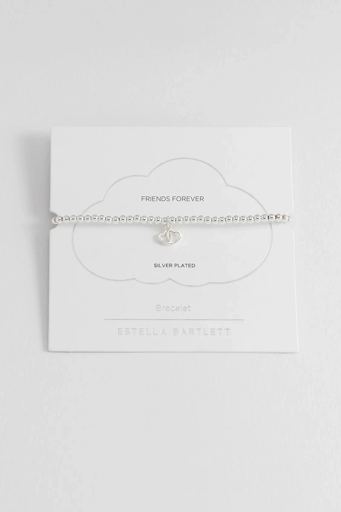 Sienna Beaded Interlinked Heart Charm Bracelet