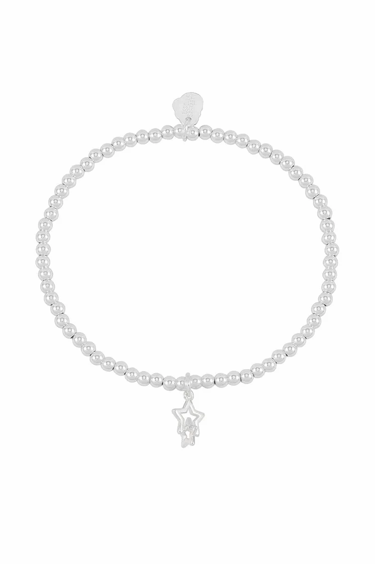 Sienna Beaded Interlinked Star Charm Bracelet