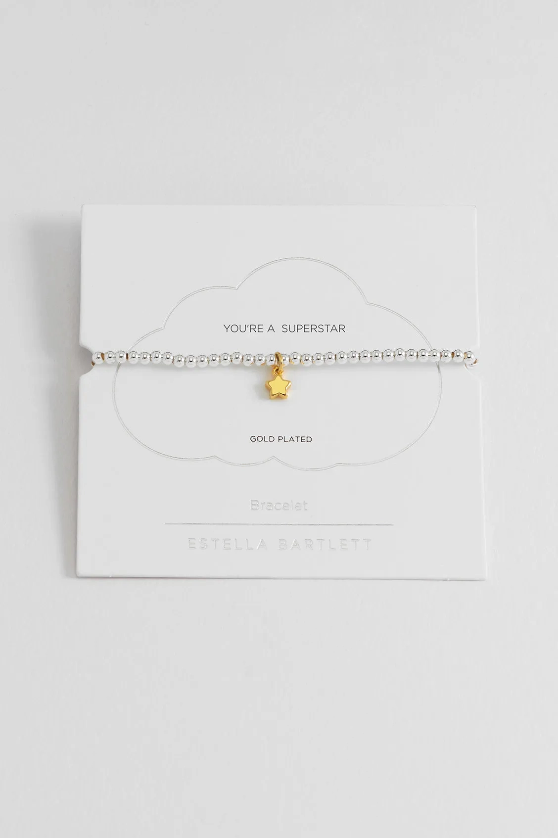 Sienna Beaded Puffy Star Charm Bracelet