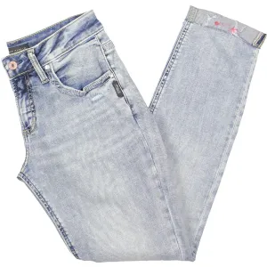 Silver Jeans Co. Damen Mid Rise Slim Leg Boyfriend Jeans