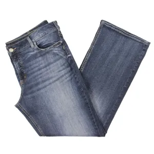 Silver Jeans Co. Damen Plus Mid Rise Medium Wash Bootcut Jeans