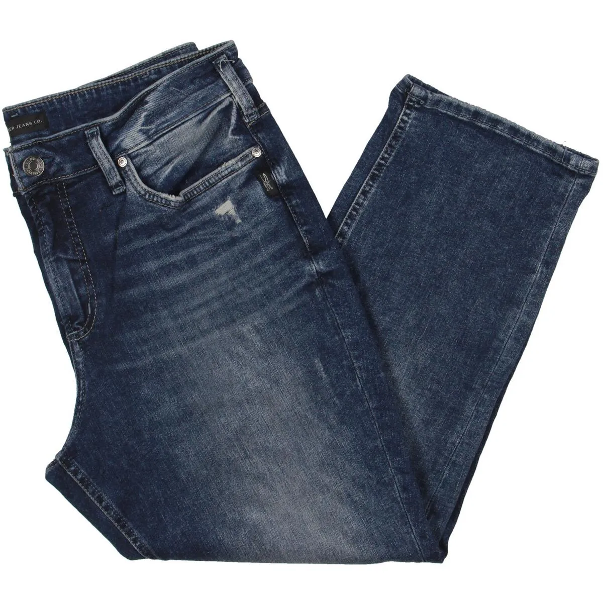 Silver Jeans Co. Damen Plus Mid-Rise Stretch Capri-Hose