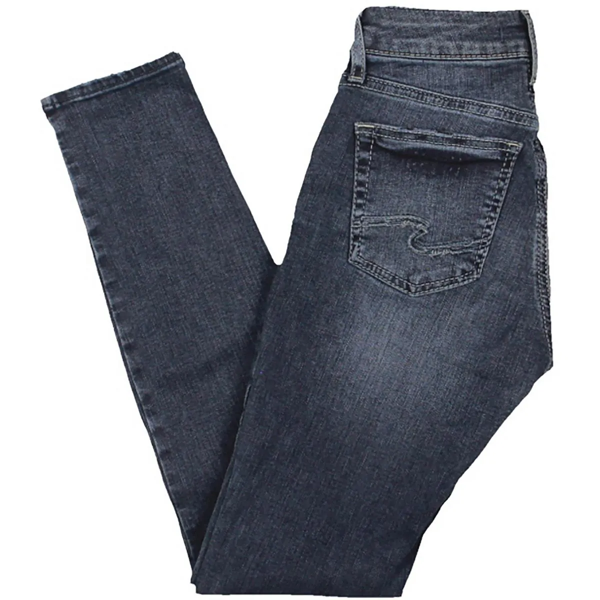 Silver Jeans Co. Damen Suki Skinny Jeans in Uni-Denim