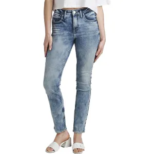 Silver Jeans Damen Avery High Rise Curvy Fit Straight Leg Jeans