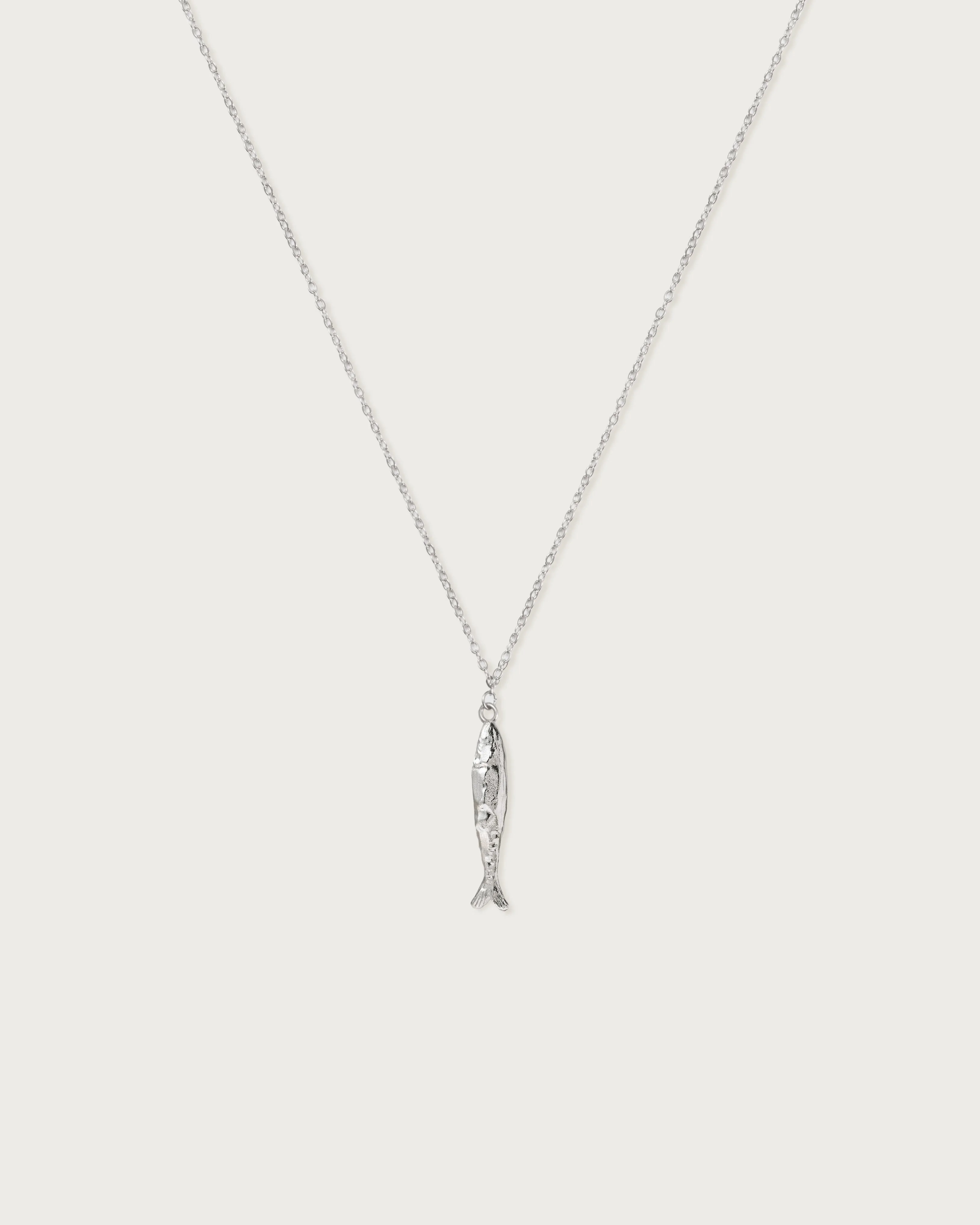 Silver Anchovy Necklace