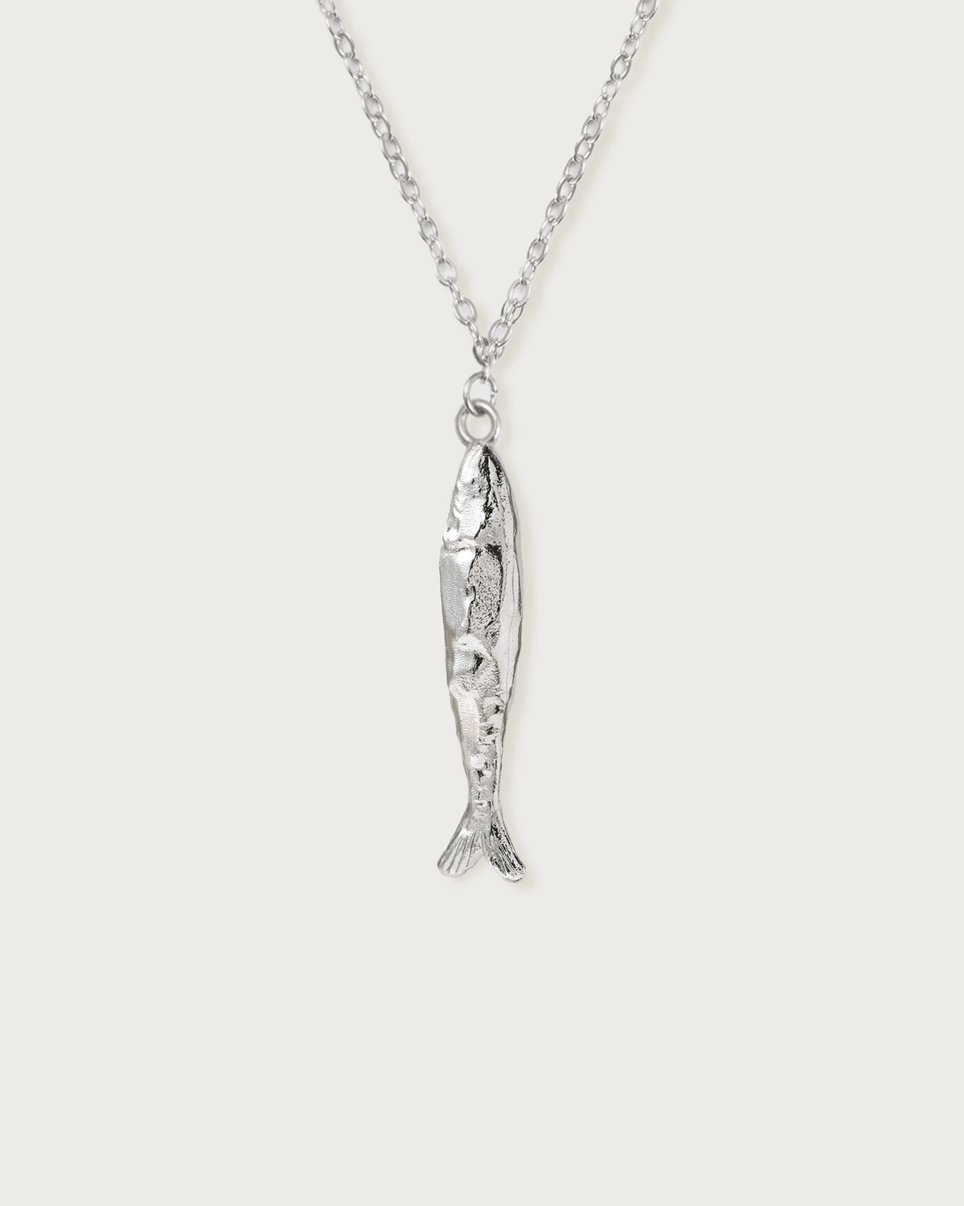 Silver Anchovy Necklace