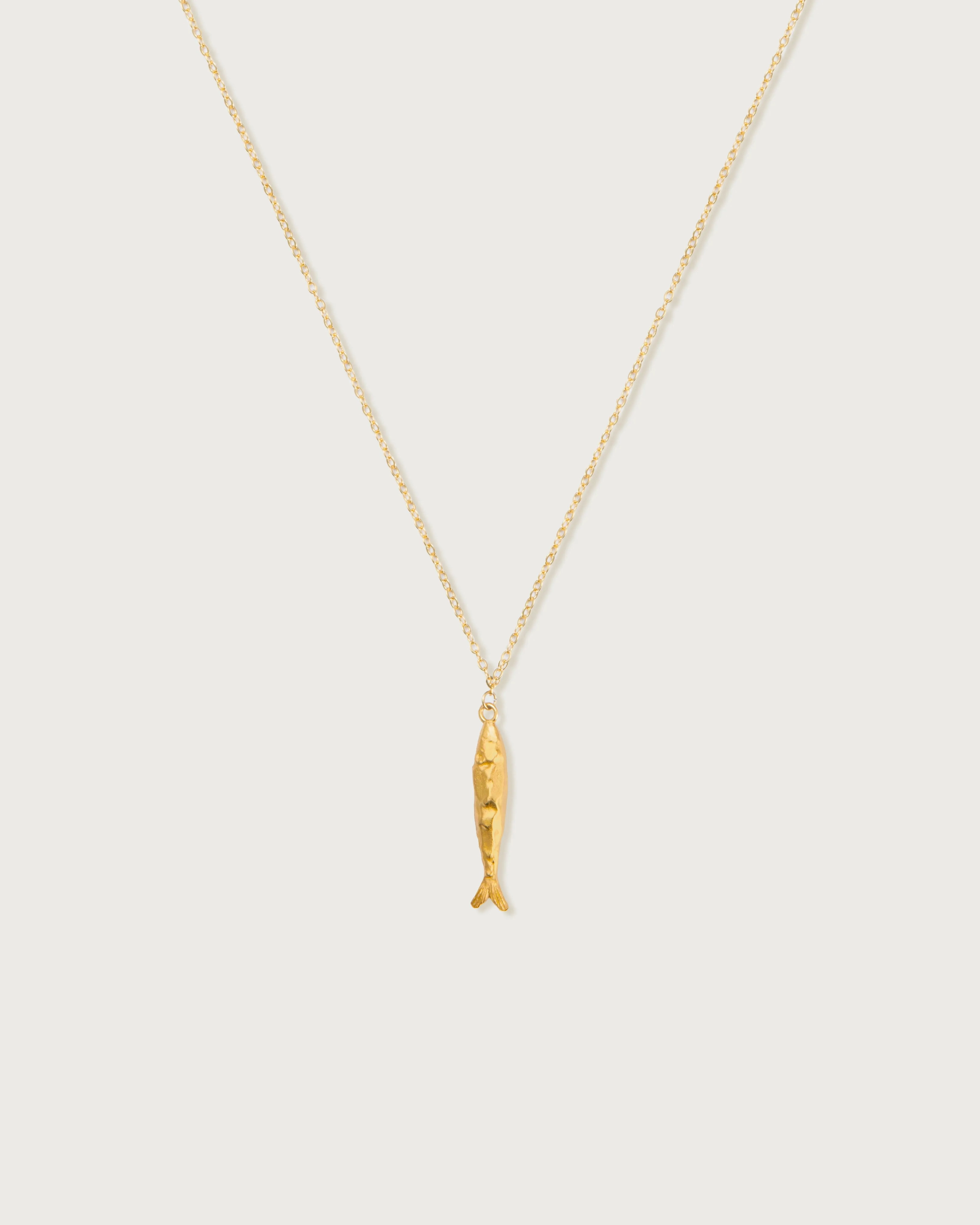 Silver Anchovy Necklace