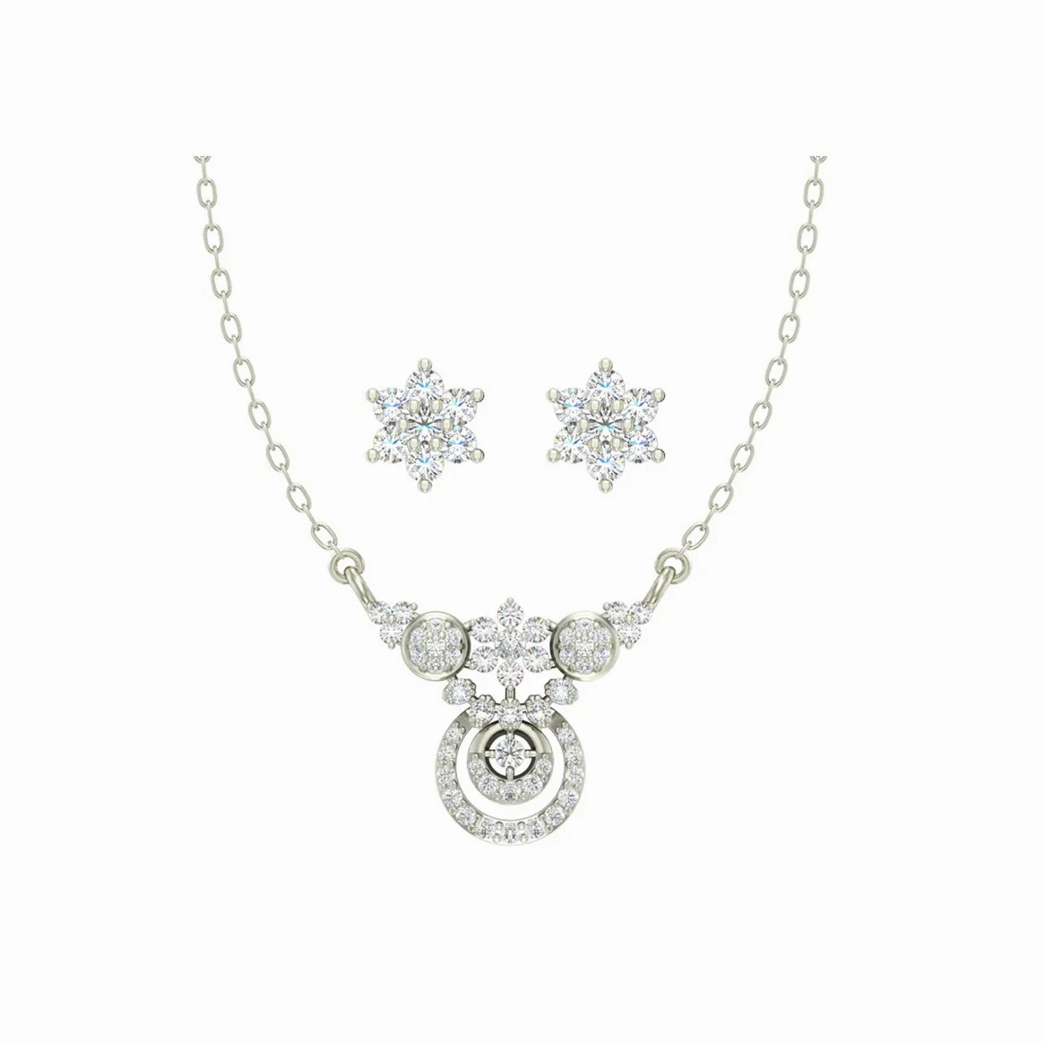 Silver Aria Jewellery Set