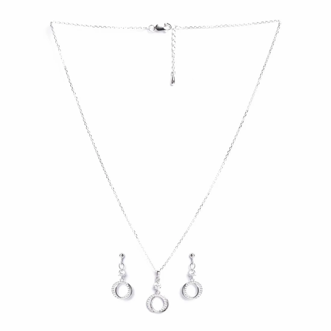 Silver Circle of Joy Jewellery Set