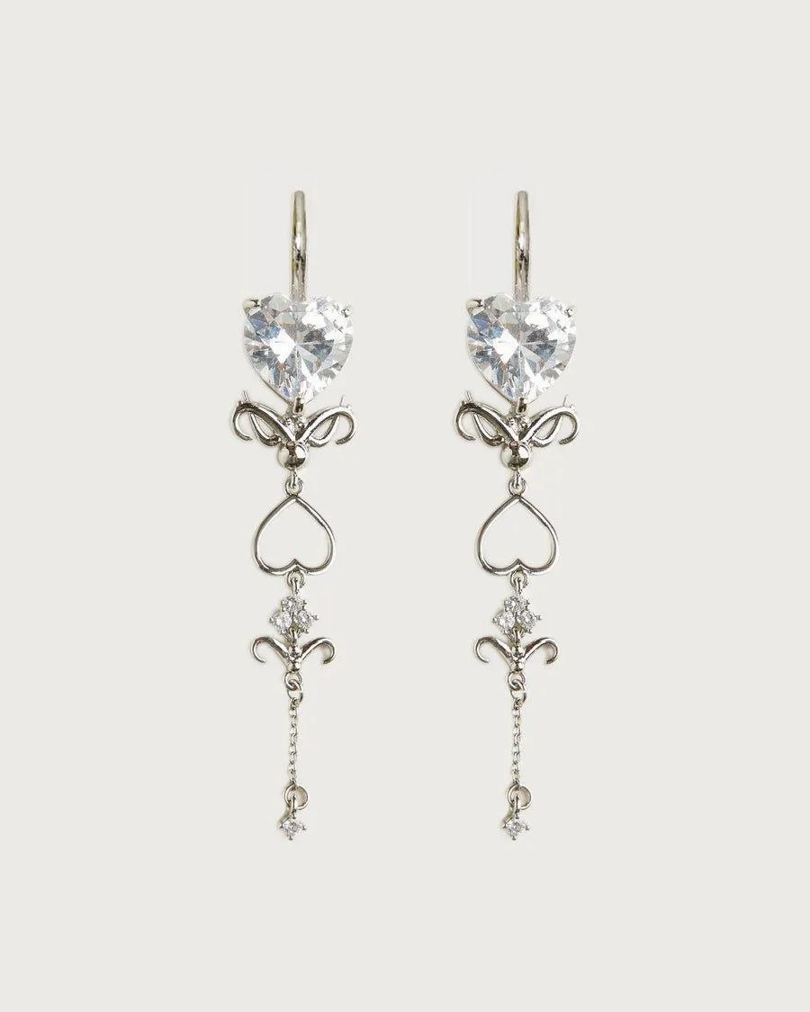 Silver Dripping Earrings