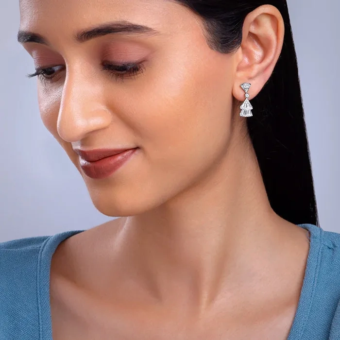 Silver Floraine Earrings