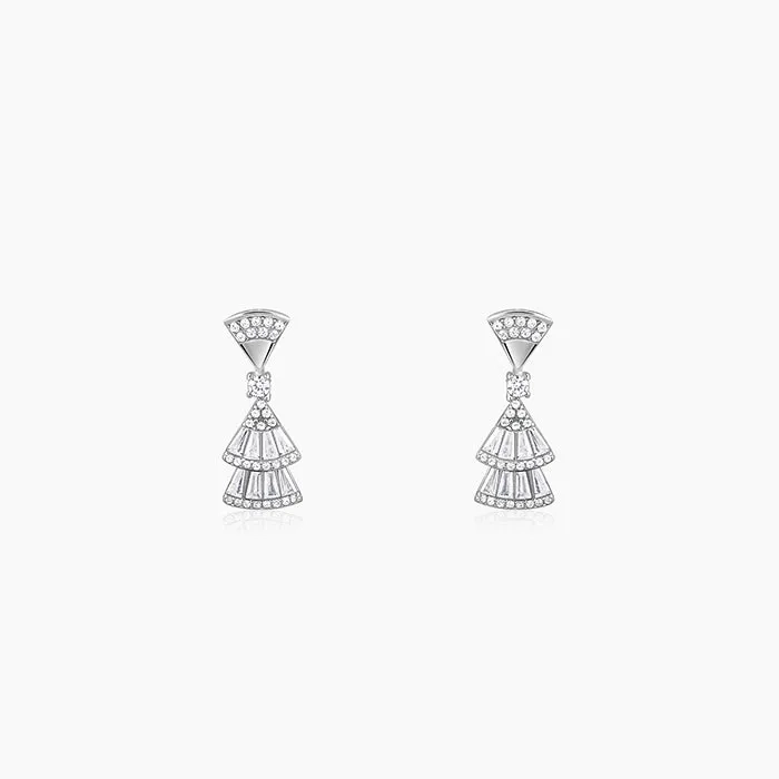 Silver Floraine Earrings
