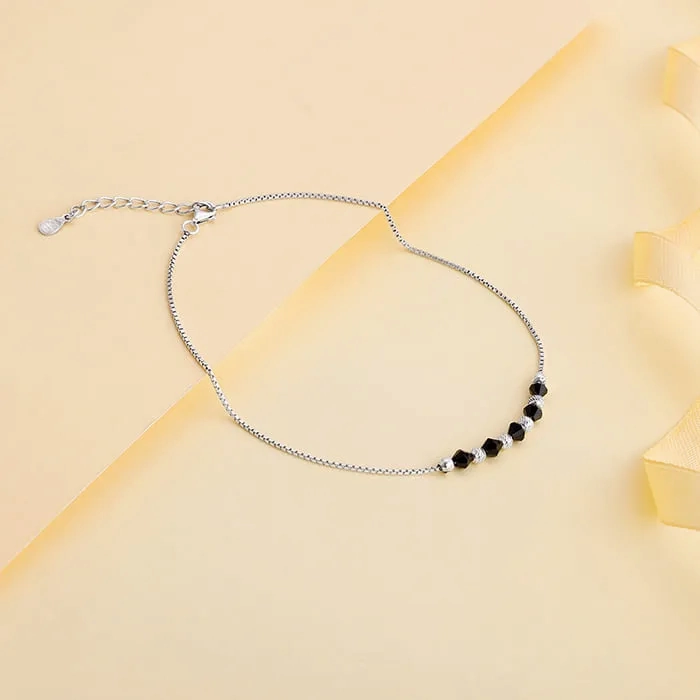 Silver Gypsy Gleams Anklet