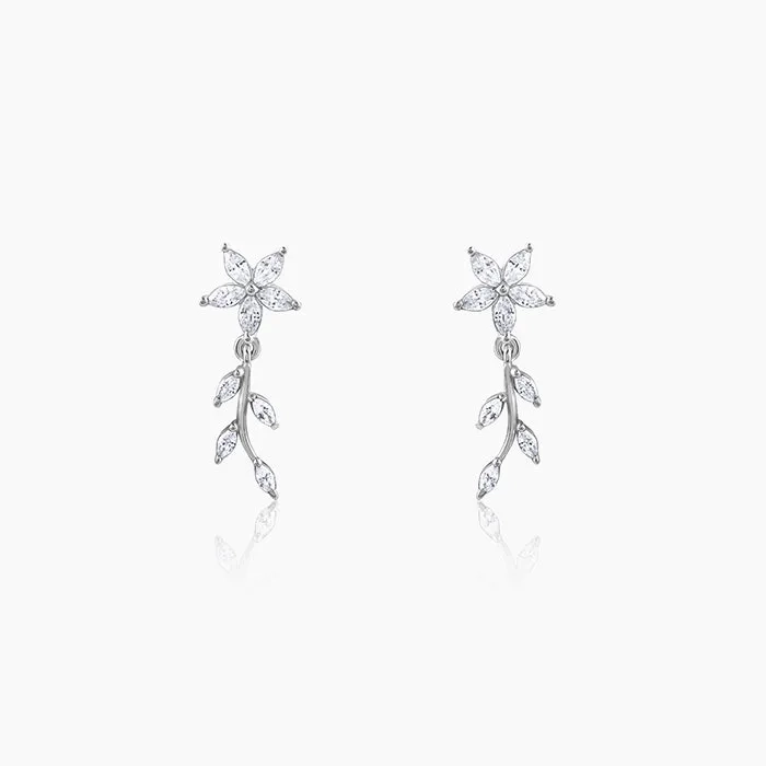 Silver Moonvine Magic Earrings