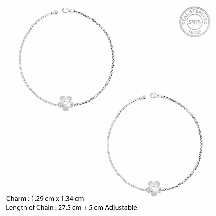 Silver Radiance Toe Anklet