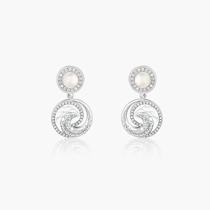 Silver Rising Tide Earrings