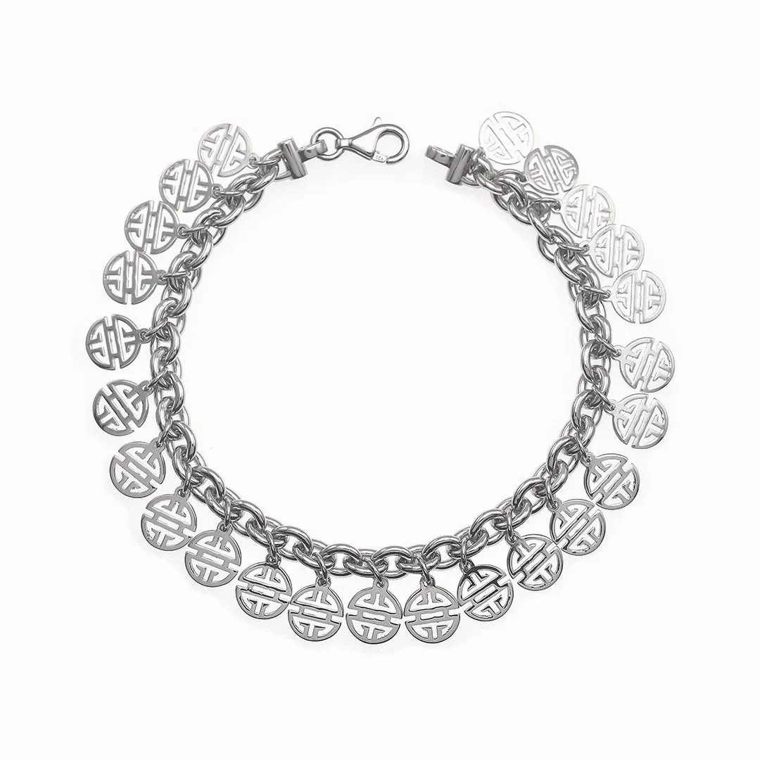 Silver Shou Charm Bracelet