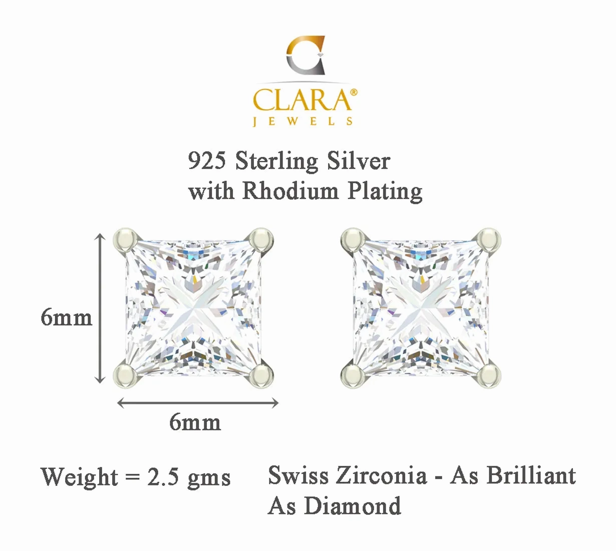 Silver Square Jewellery Set