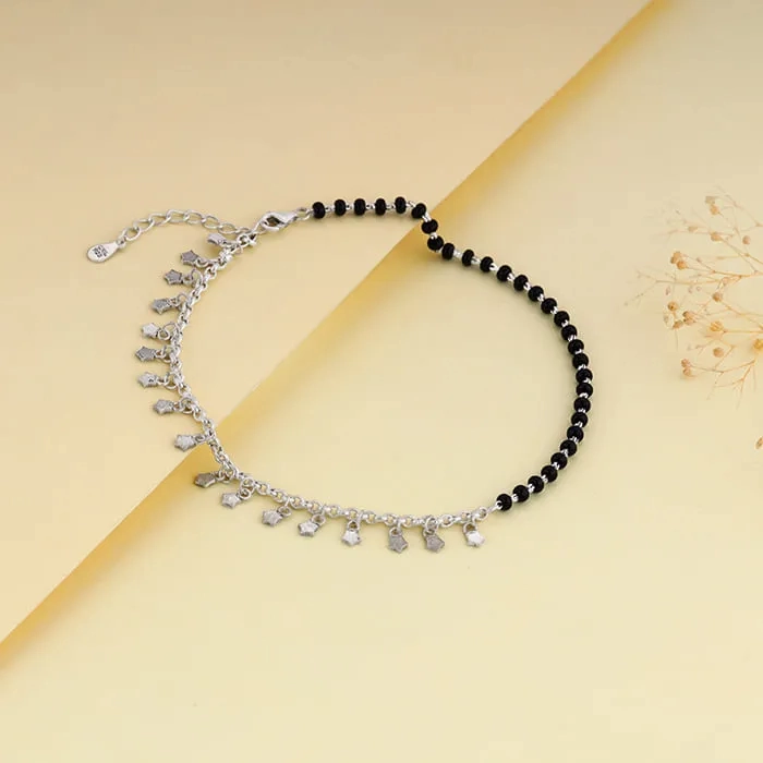 Silver Unique Vibe Anklet