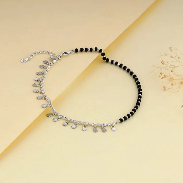 Silver Unique Vibe Anklet