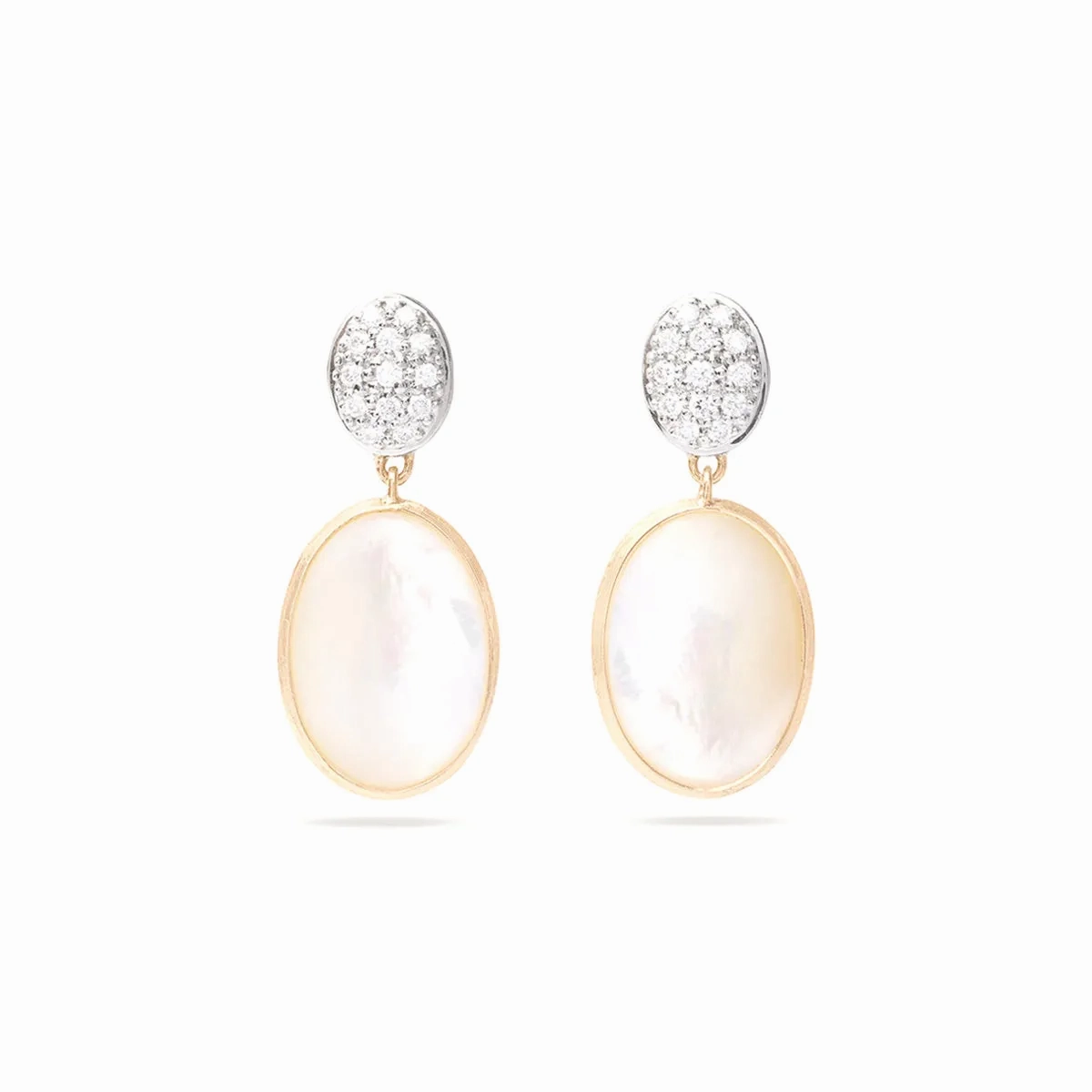 Siviglia Mother of Pearl &amp; Diamond Drop Earrings