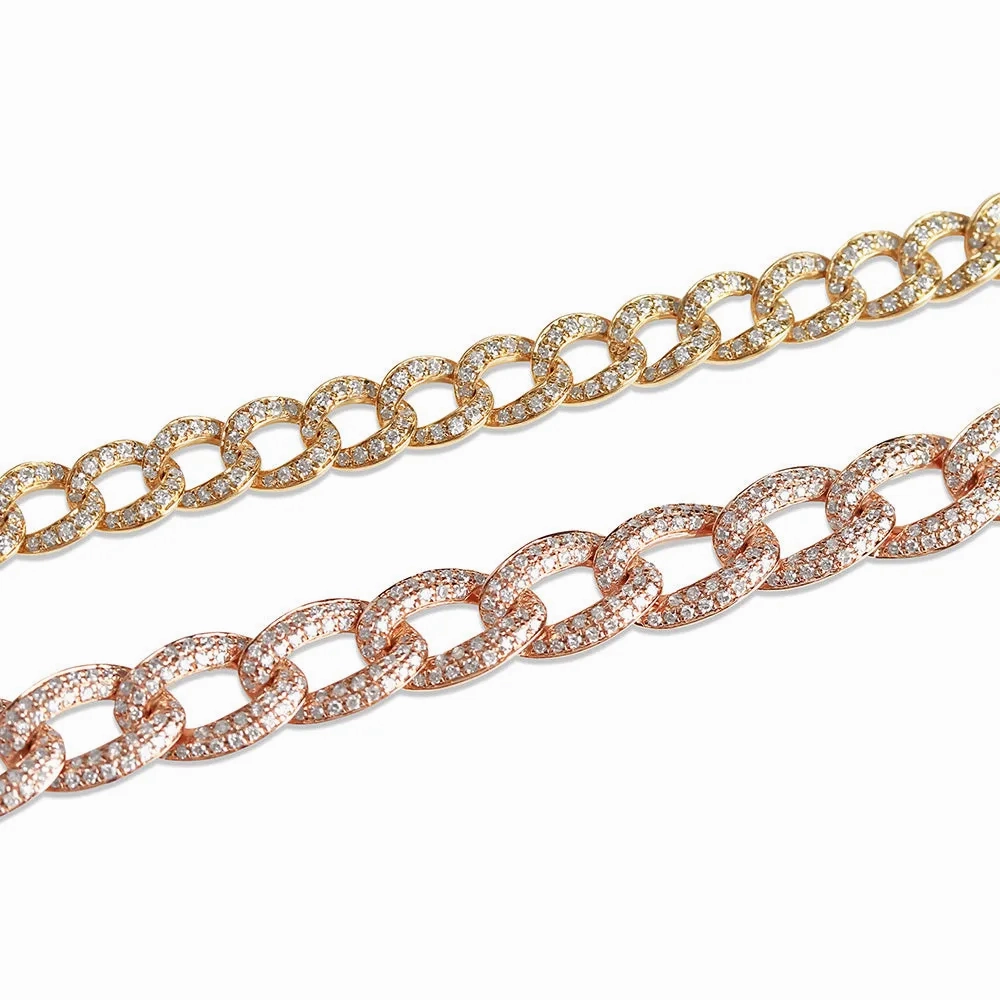 SMALL DIAMOND CUBAN BRACELET