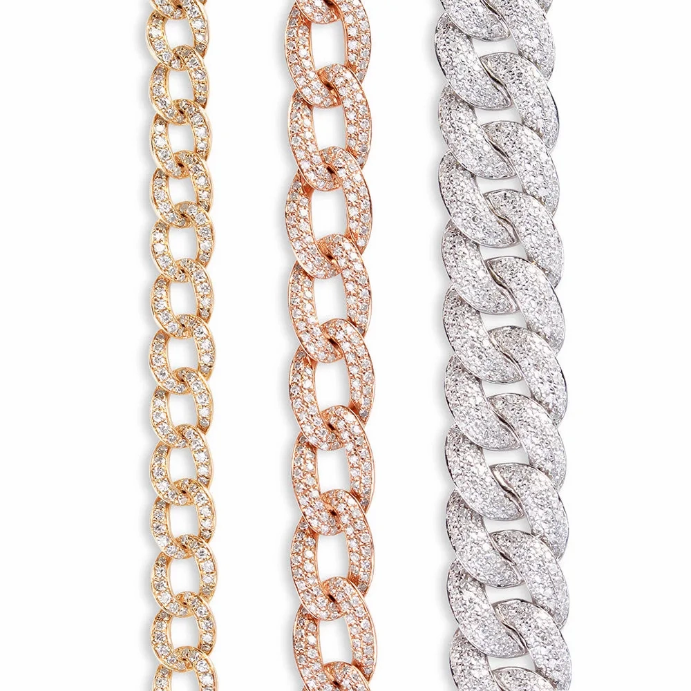 SMALL DIAMOND CUBAN BRACELET