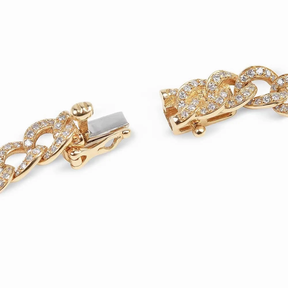 SMALL DIAMOND CUBAN BRACELET