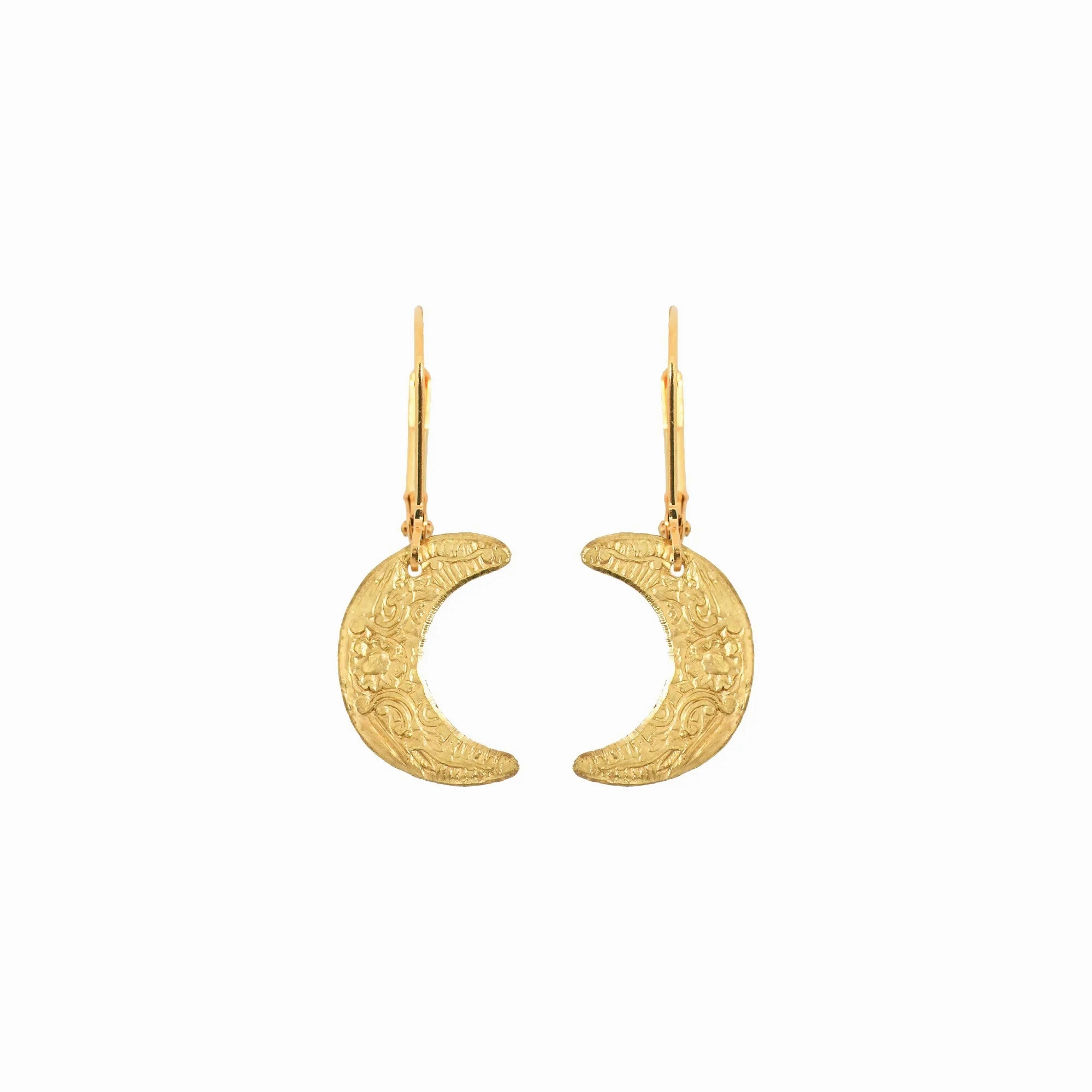 Small Moon Earrings