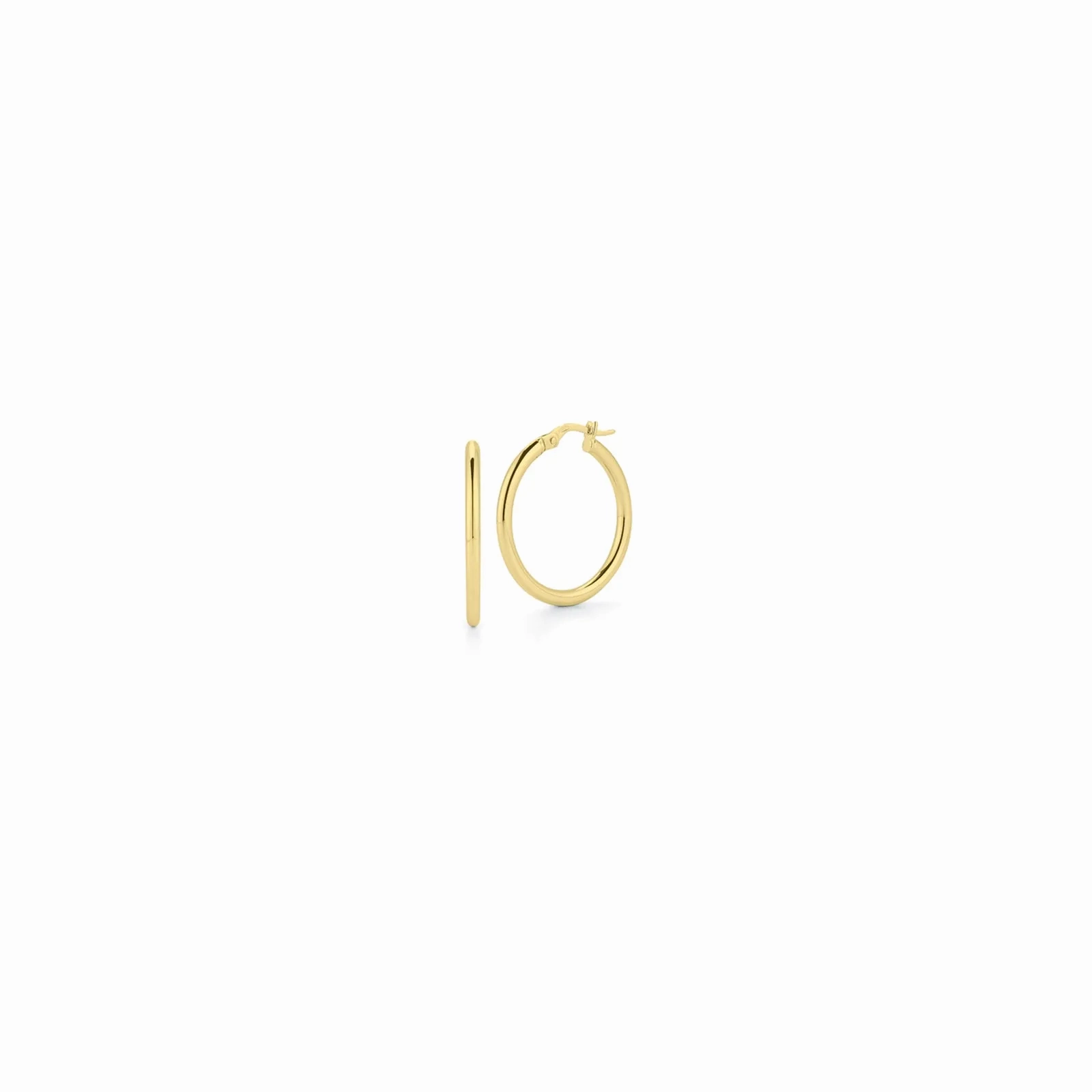Small Perfect Gold Hoop Earrings