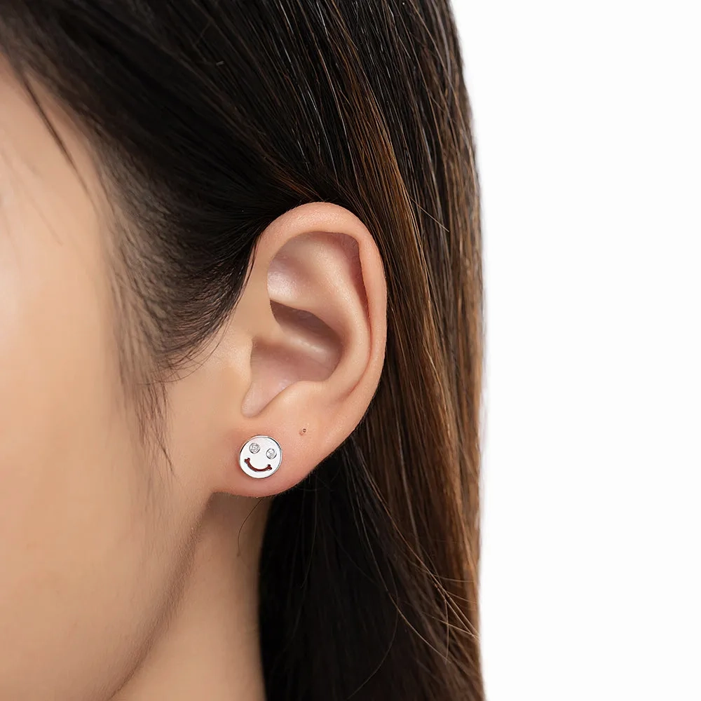 Smiley Face Stud Earrings