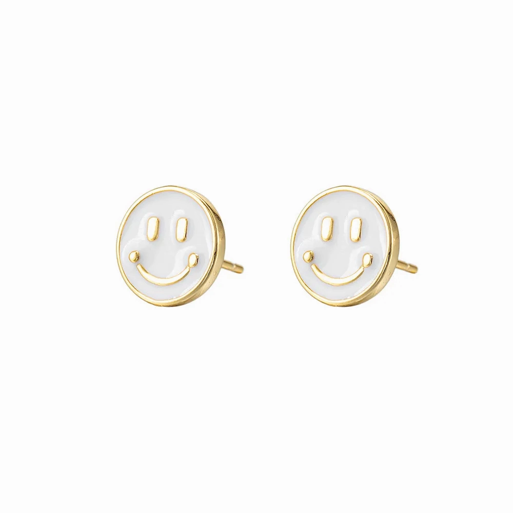Smiley Face Stud Earrings