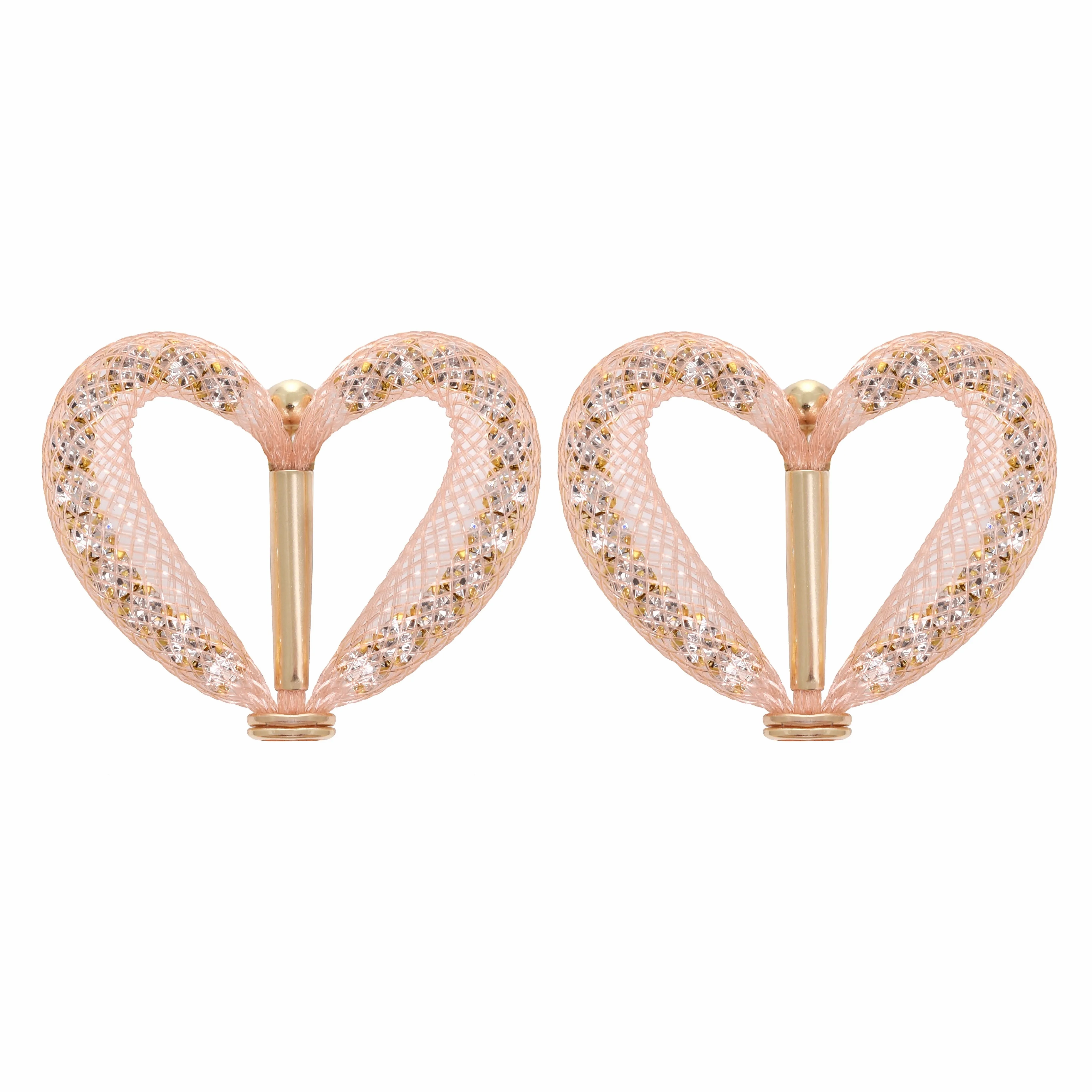 Smitten Studs - Pale Rose