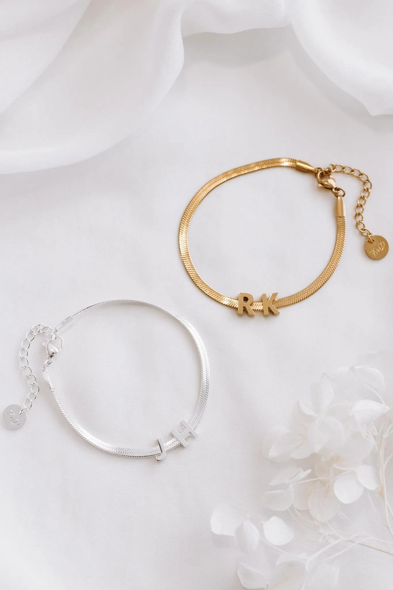 Solene - Stainless Steel Letter Initial Bracelet