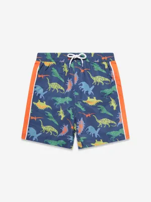 Soli Swim Jungen Dinosaurier Badeshorts (UPF50 ) in Marineblau