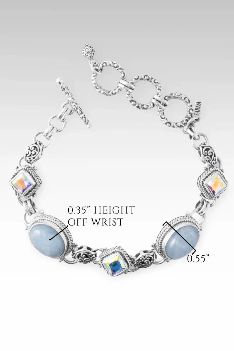 Song of Angels Bracelet? in Aquamarine &amp; Mercury Mist? Mystic Topaz