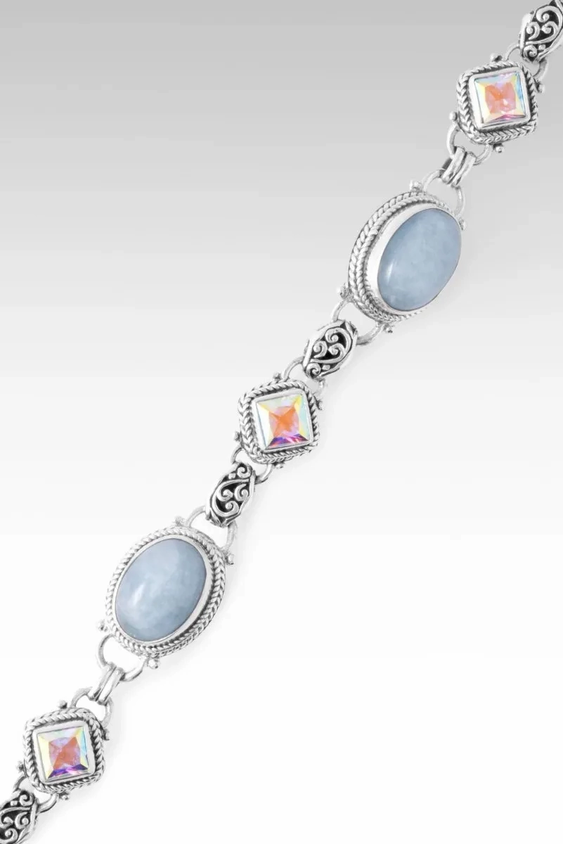 Song of Angels Bracelet? in Aquamarine &amp; Mercury Mist? Mystic Topaz