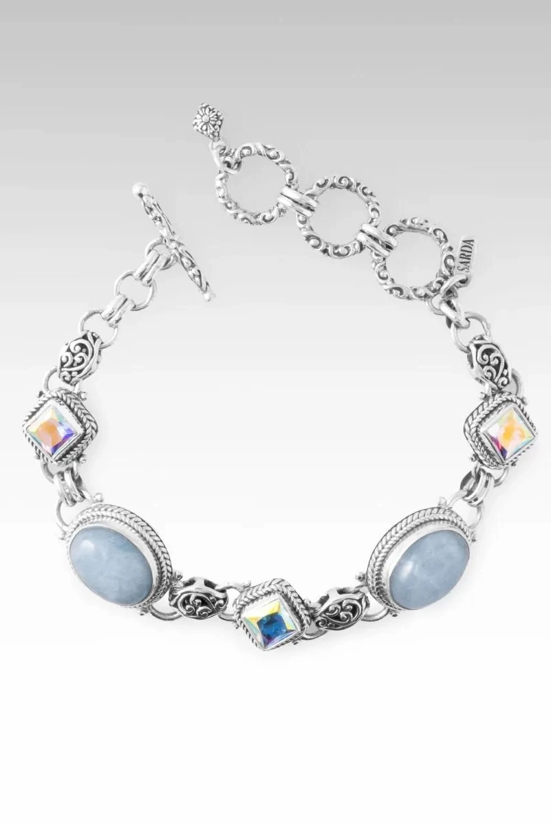 Song of Angels Bracelet? in Aquamarine &amp; Mercury Mist? Mystic Topaz