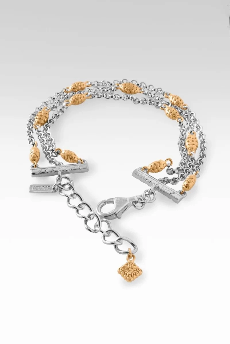 Sow Gentleness Bracelet? in 18K Gold &amp; Rhodium Over Sterling Silver