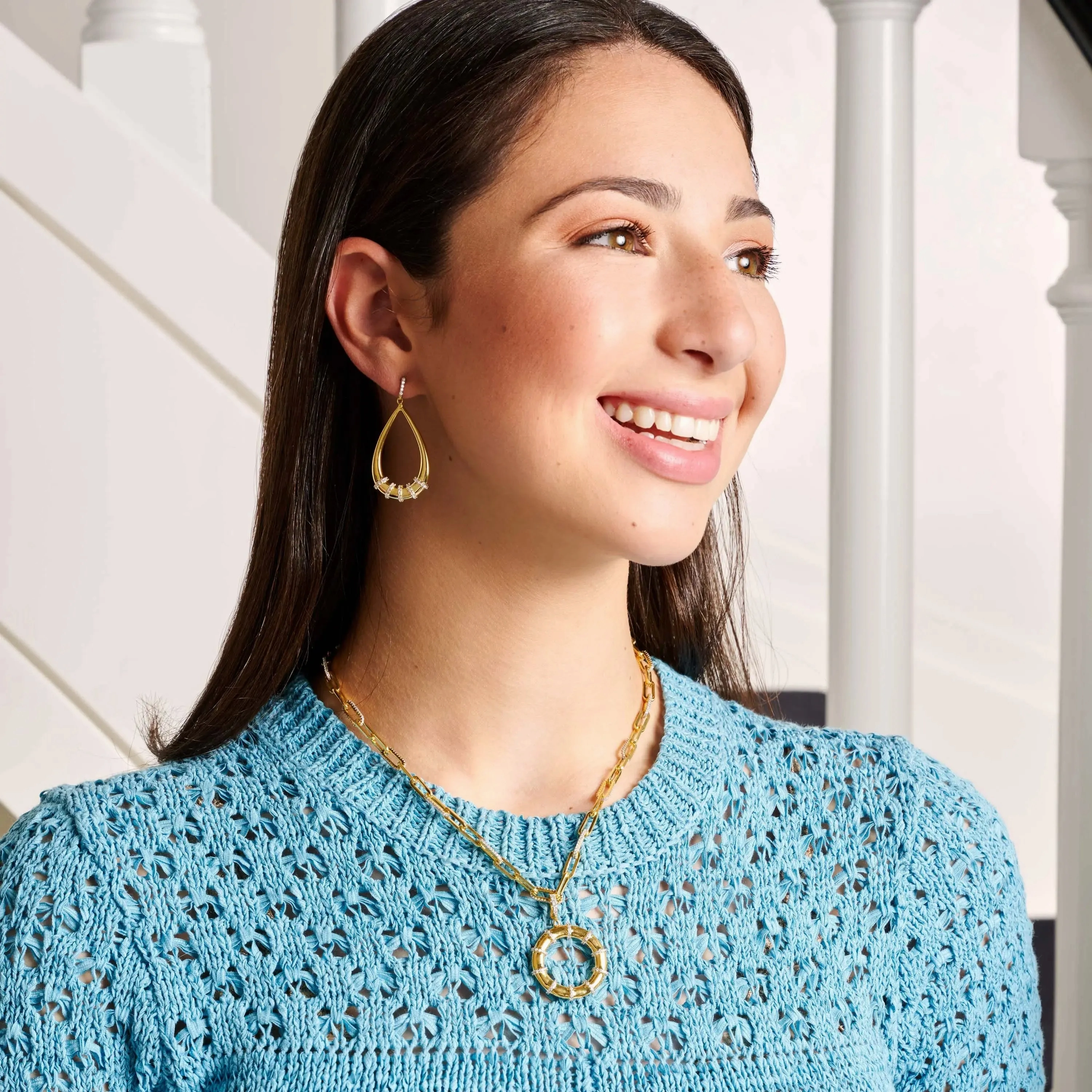 Sparkling Reflections Teardrop Earrings