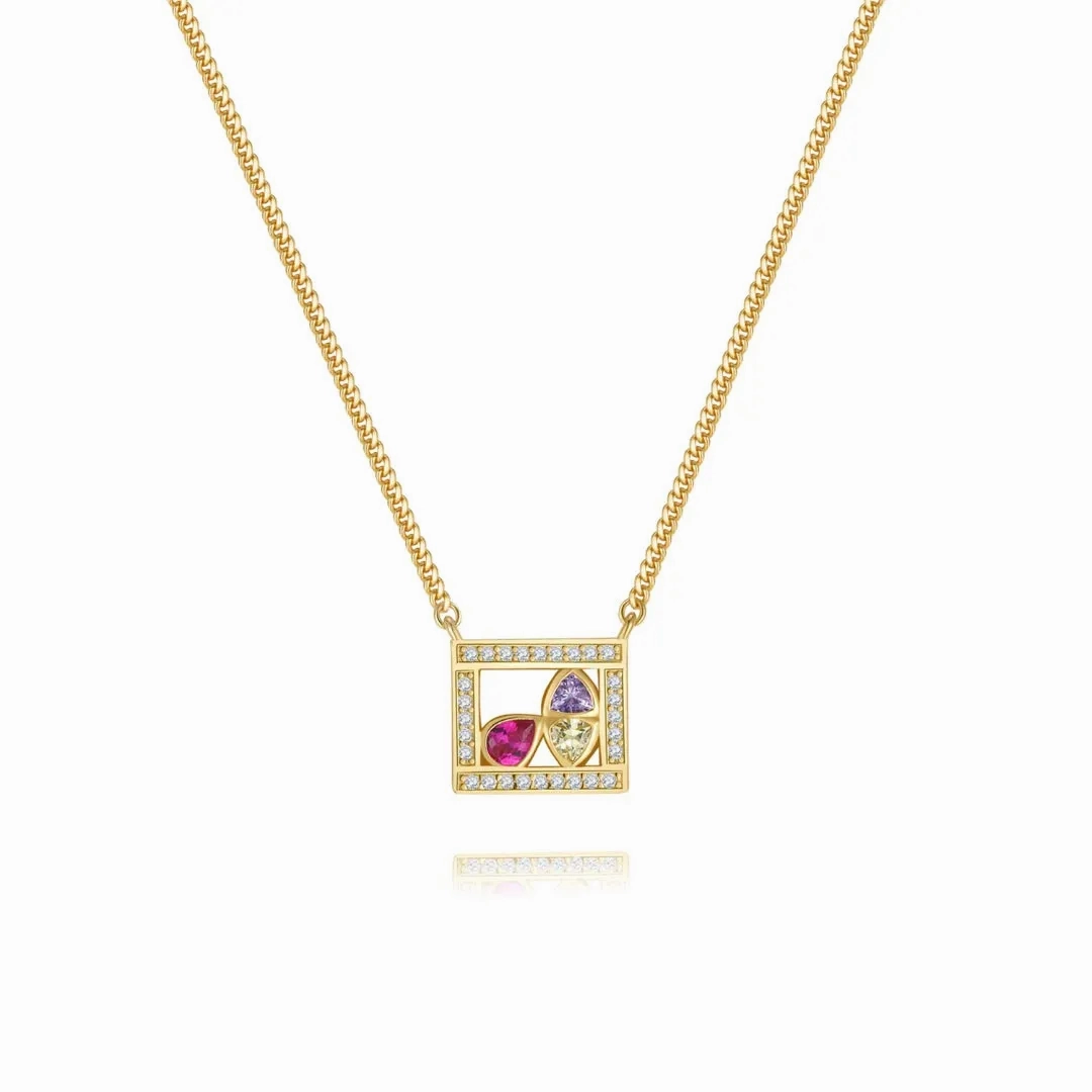 Square Necklace La beaut?? de l'espoir Collection by Venus